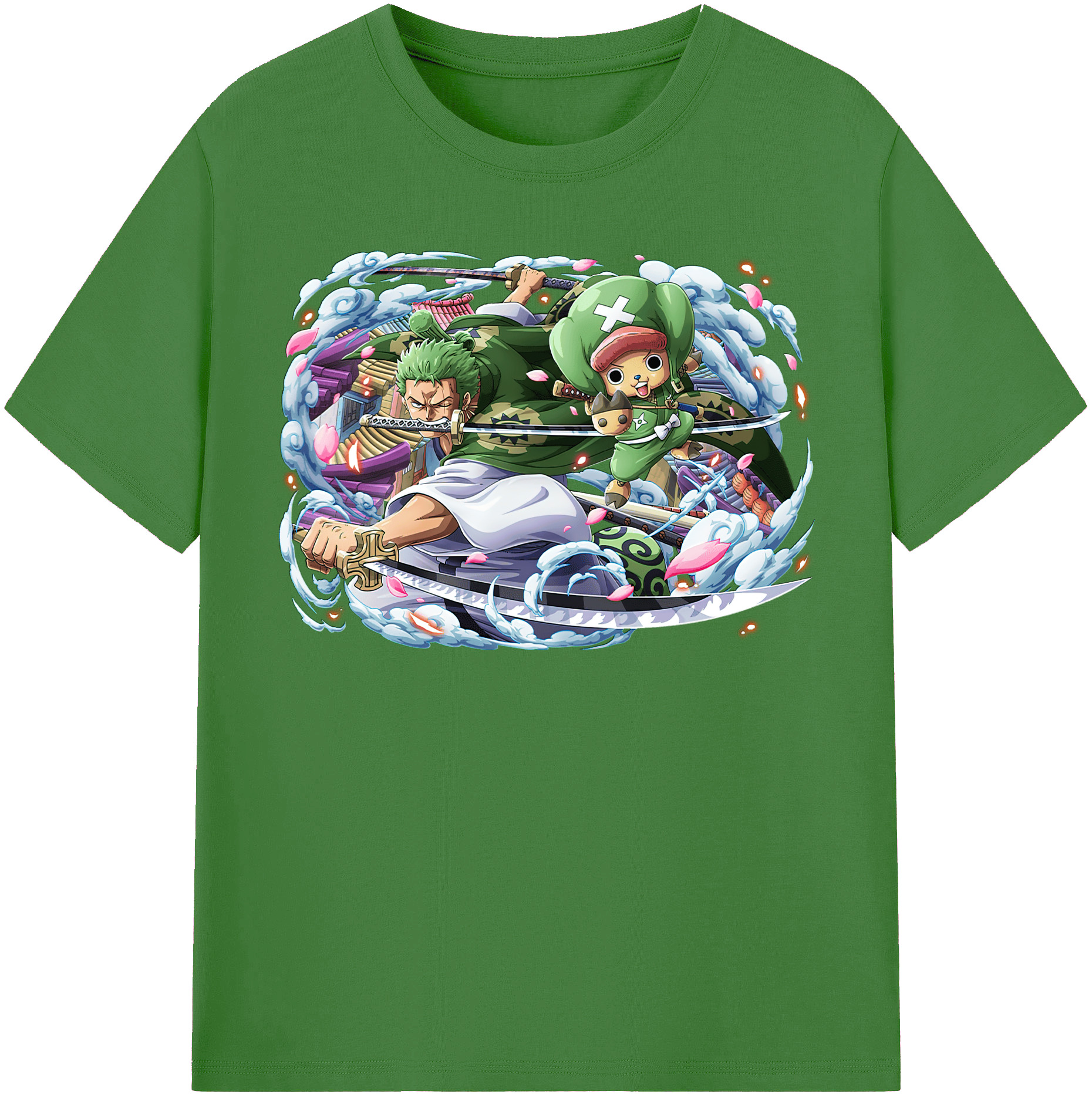 ワンピース ロロノア・ゾロ ONE PIECE Roronoa Zoro レディースカジュアルプリントTシャツ（綿100％）